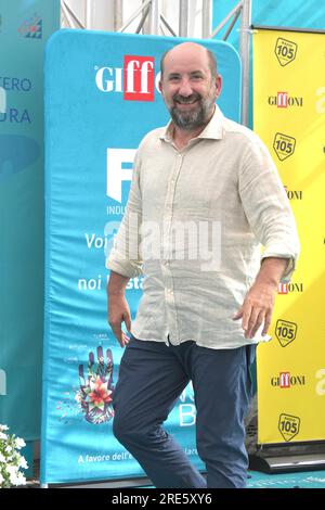 Giffoni Vallepiana, Italien. 25. Juli 2023. Giffoni Vallepiana Giffoni Film Festival 2023 Antonio Albanese, auf dem Foto: Kredit: Unabhängige Fotoagentur/Alamy Live News Stockfoto