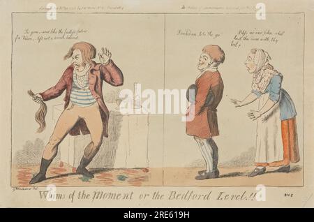 Launen des Augenblicks oder Bedford Level!! 1795 von Isaac Cruikshank Stockfoto