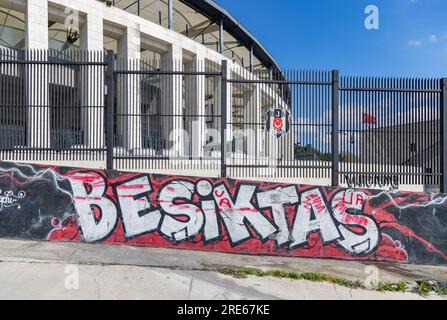 Ein Bild von einem Besiktas Graffiti. Stockfoto