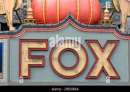 Fox Theater im Stadtzentrum von Detroit Michigan, USA. Stockfoto