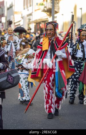 Schwäbisch Alemannische Fastnacht Rottweiler Narrensprung Masken Stockfoto