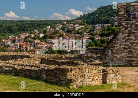 Ruinen der Festung Zarevets in Veliko Tarnovo, Bulgarien Stockfoto