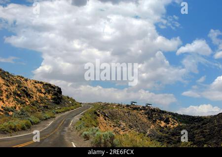 Der Upper Canyon von Boca Negra am Petroglyph National Monument in Albuquerque, New Mexico. Stockfoto