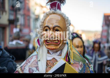 Schwäbisch Alemannische Fastnacht Rottweiler Narrensprung Masken Stockfoto