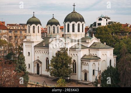 St. George die siegreiche Kirche wurde 1899 - 1909 in Sofia, Bulgarien, erbaut. Entworfen von Alexi Nachev Stockfoto