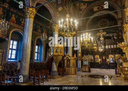 PLOWDIW, BULGARIEN - 29. JULI 2019: Sveta Marina Kirche in Plowdiw, Bulgarien Stockfoto