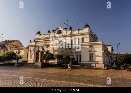 SOFIA, BULGARIEN - 2. AUGUST 2019: Nationalversammlung in Sofia, Bulgarien Stockfoto
