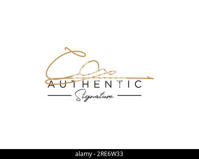 VEKTOR für LOGO-Vorlage FÜR CO-Signatur. Stock Vektor