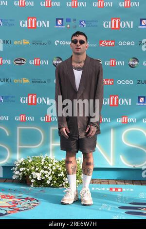 Giffoni Vallepiana, Italien. 25. Juli 2023. Giffoni Vallepiana Giffoni Film Festival 2023 Junior Cally, auf dem Foto: Kredit: Unabhängige Fotoagentur/Alamy Live News Stockfoto