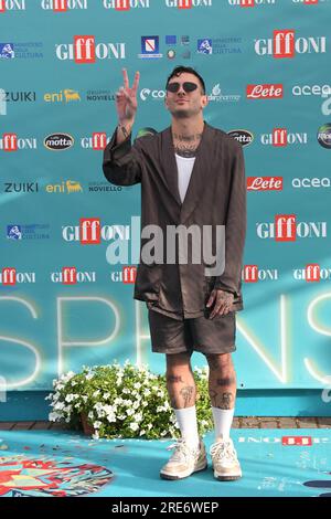 Giffoni Vallepiana, Italien. 25. Juli 2023. Giffoni Vallepiana Giffoni Film Festival 2023 Junior Cally, auf dem Foto: Kredit: Unabhängige Fotoagentur/Alamy Live News Stockfoto