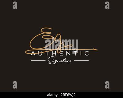 BEISPIEL: Signature Logo Template Vector. Stock Vektor