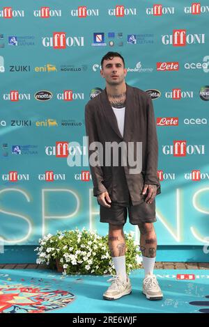 Giffoni Vallepiana, Italien. 25. Juli 2023. Giffoni Vallepiana Giffoni Film Festival 2023 Junior Cally, auf dem Foto: Kredit: Unabhängige Fotoagentur/Alamy Live News Stockfoto