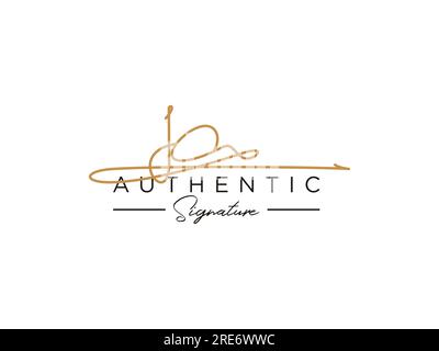 VEKTOR für DIE JO-Signatur-Logo-Vorlage. Stock Vektor