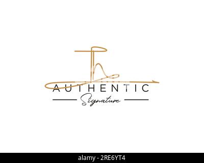 VEKTOR der Signature-Logo-Vorlage. Stock Vektor