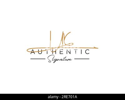 Vektor für die UR-Signature-Logo-Vorlage. Stock Vektor