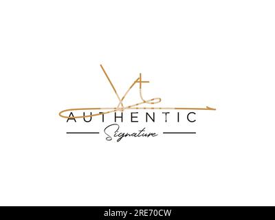 Vektor für VT-Logo-Vorlage. Stock Vektor