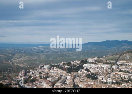 Blick auf die Stadt Cazorla in der Provinz Jaen, Andalusien, Spanien. Stockfoto