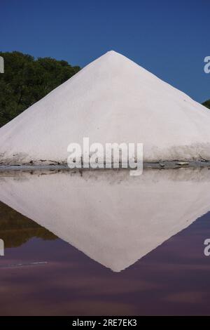 Salinas de Sa Vall o de la Colonia de Sant Jordi son las segundas más Antiguas del mundo (siglo IV ein. C.), Ses Salines, Mallorca, Balearen, Spanien. Stockfoto