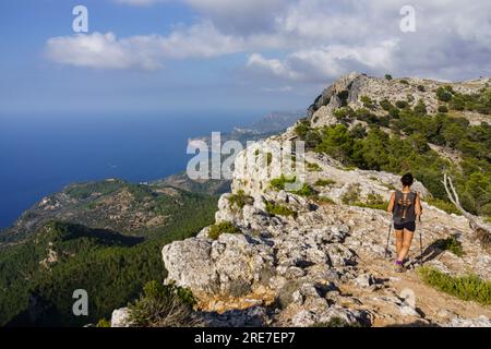 camino del Archiduque, Valldemosa, Sierra de Tramontana, Mallorca, islas baleares, Spanien Stockfoto