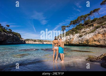 Caló des Moro, Santanyí, Mallorca, balearen, spanien, europa Stockfoto