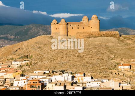 Burg La Calahorra, Festung von Cenete, Gemeinde La Calahorra, Provinz Granada, autonome Gemeinschaft Andalusien, Spanien Stockfoto