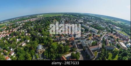 Göggingen aus der Vogelperspektive, einer der südlichen Bezirke Augsburgs Stockfoto