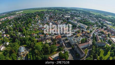 Göggingen aus der Vogelperspektive, einer der südlichen Bezirke Augsburgs Stockfoto