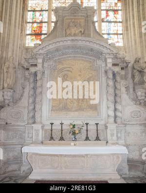 Chapelle St. Joseph, Abtei der Heiligen Dreifaltigkeit, Fécamp Stockfoto