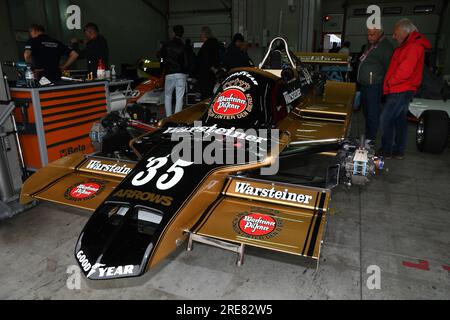 Imola, IT, Mai 2017: Details der historischen Pfeile F1 Modell A1B 1979 Ex Riccardo Patrese während des Minardi Historic Day 2017 in die Imola Circuit in italien Stockfoto