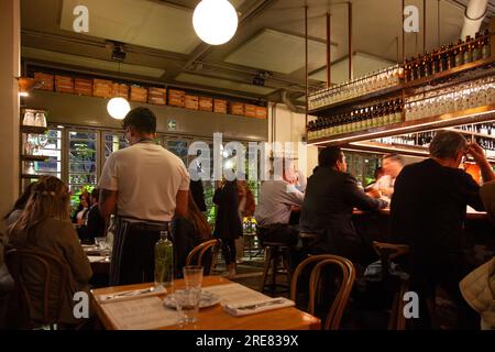 Lardo Restaurant in Mexico City, Mexiko Stockfoto