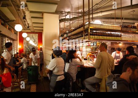 Lardo Restaurant in Mexico City, Mexiko Stockfoto