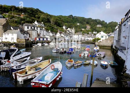 Hafen von Polperro Stockfoto