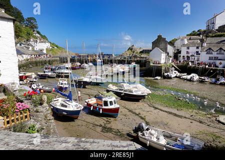 Hafen von Polperro Stockfoto