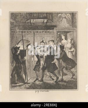 Jack Sheppard trickst Shotbolt, der Gaoler 1839 von George Cruikshank Stockfoto