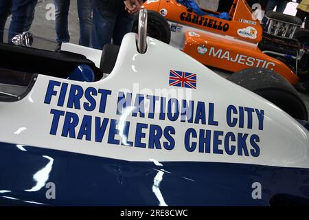 6. Mai 2018: Historischer 1977 F1 Tyrrell P34 Ex Ronnie Peterson während des Minardi Historic Day 2018 in Imola Circuit in Italien. Stockfoto