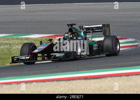 Scarperia, 9. April 2021: GP2 Formel angetrieben von Unknown in Aktion auf dem Mugello Circuit während der BOSS GP Championship Practice. Italien Stockfoto