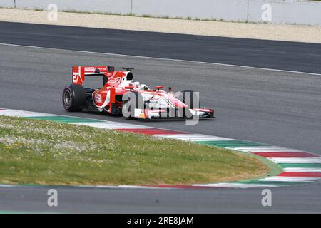 Scarperia, 9. April 2021: GP2 Formel angetrieben von Unknown in Aktion auf dem Mugello Circuit während der BOSS GP Championship Practice. Italien Stockfoto