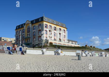 Miramar Hotel am Strand in Westerland, Sylt, Frisian Islands, Nordsee, Deutschland Stockfoto