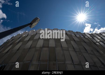 Hradec Kralove, Tschechische Republik. 26. Juli 2023. Bau des Fußballstadions in Hradec Kralove, Tschechische Republik, 26. Juli 2023. Kredit: David Tanecek/CTK Photo/Alamy Live News Stockfoto