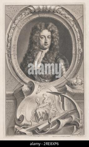 Prinz George von Dänemark, Herzog von Cumberland 1745 von Jacobus Houbraken Stockfoto