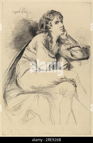 Thomas Haden von Derby 1864 von Francis Seymour Haden Stockfoto