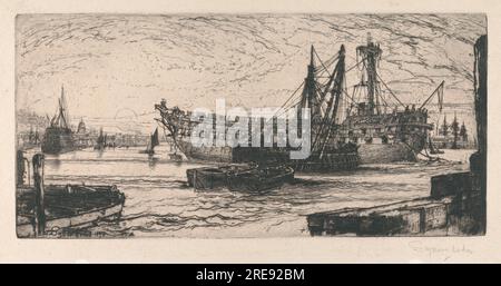 Die Trennung der Agamemnon, nein 1 1870 von Francis Seymour Haden Stockfoto