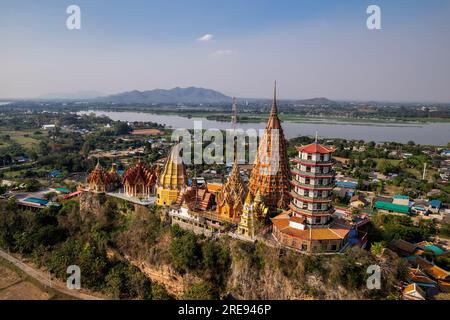 Die Wahrzeichen Thailands aus der Vogelperspektive Stockfoto