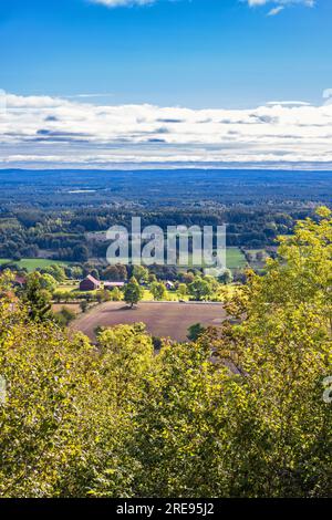 Blick auf die Landschaft aus einem hohen Winkel Stockfoto
