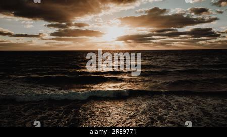 Sonnenuntergang in Florida, Magic Hour Stockfoto