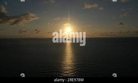 Sonnenuntergang in Florida, Magic Hour, ruhiger Sonnenaufgang Stockfoto