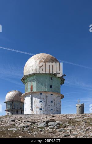 Torre - der höchste Punkt des portugiesischen Festlands, im Naturpark Serra da Estrela Stockfoto