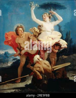 Giovanni Battista Tiepolo -- Apollo und Daphne c.1743-45, 96х79 Stockfoto