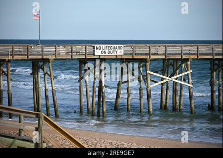 Flagler Beach Pier Stockfoto