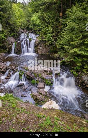 Joe Howe Falls ist einer von zwei Wasserfällen im wunderschönen Victoria Park und städtische Grünflächen im Truro Nova Scotia Canada. Stockfoto